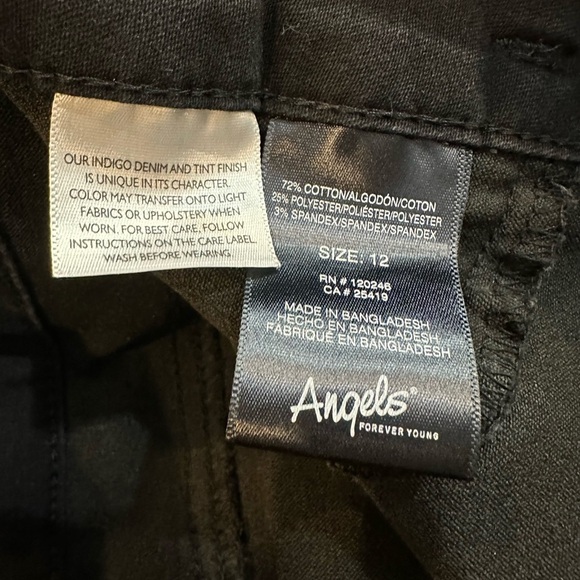 Angels forever young evershape skinny black jeans SZ 12 high waist - Picture 5 of 5